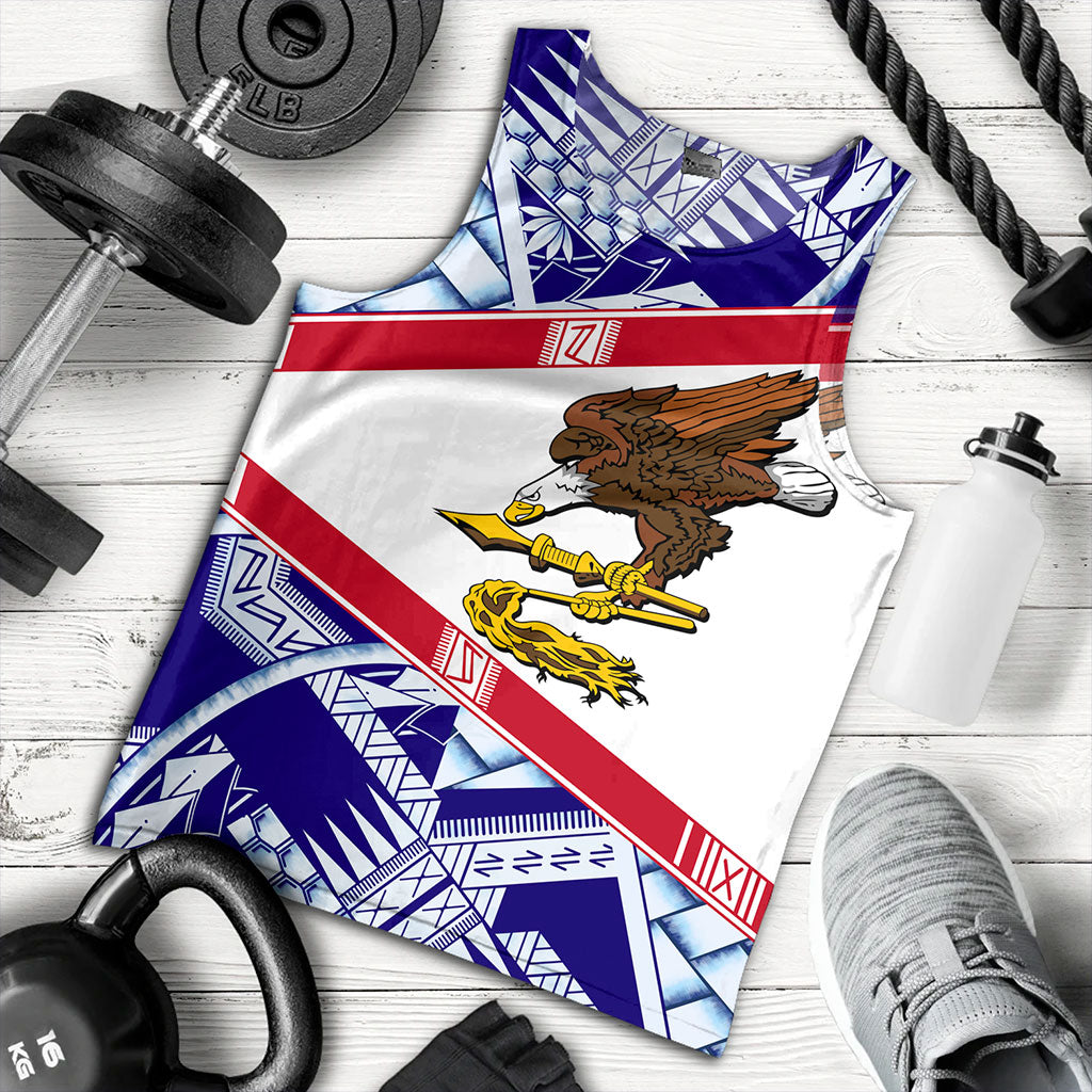 American Samoa Tank Top Flag Design With Pattern