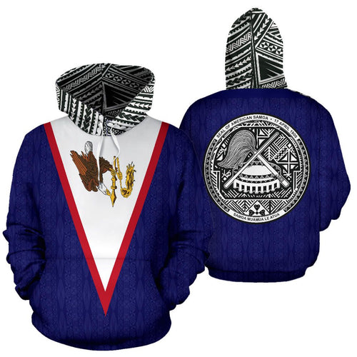 American Samoa All Over Print Hoodie - Polynesian Over Hoodie Flag
