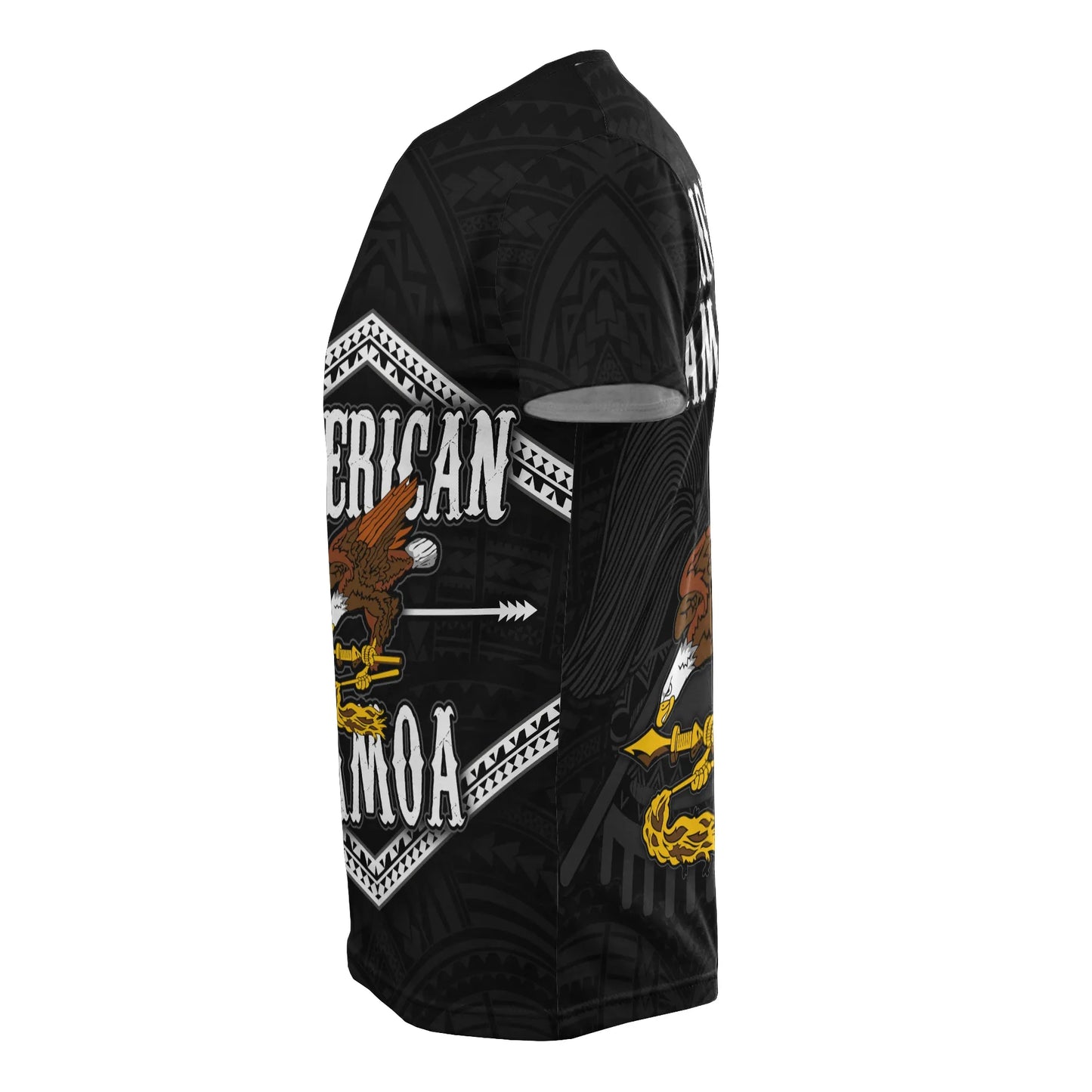American Samoa All Over T-Shirt - American Samoa Eagle Black