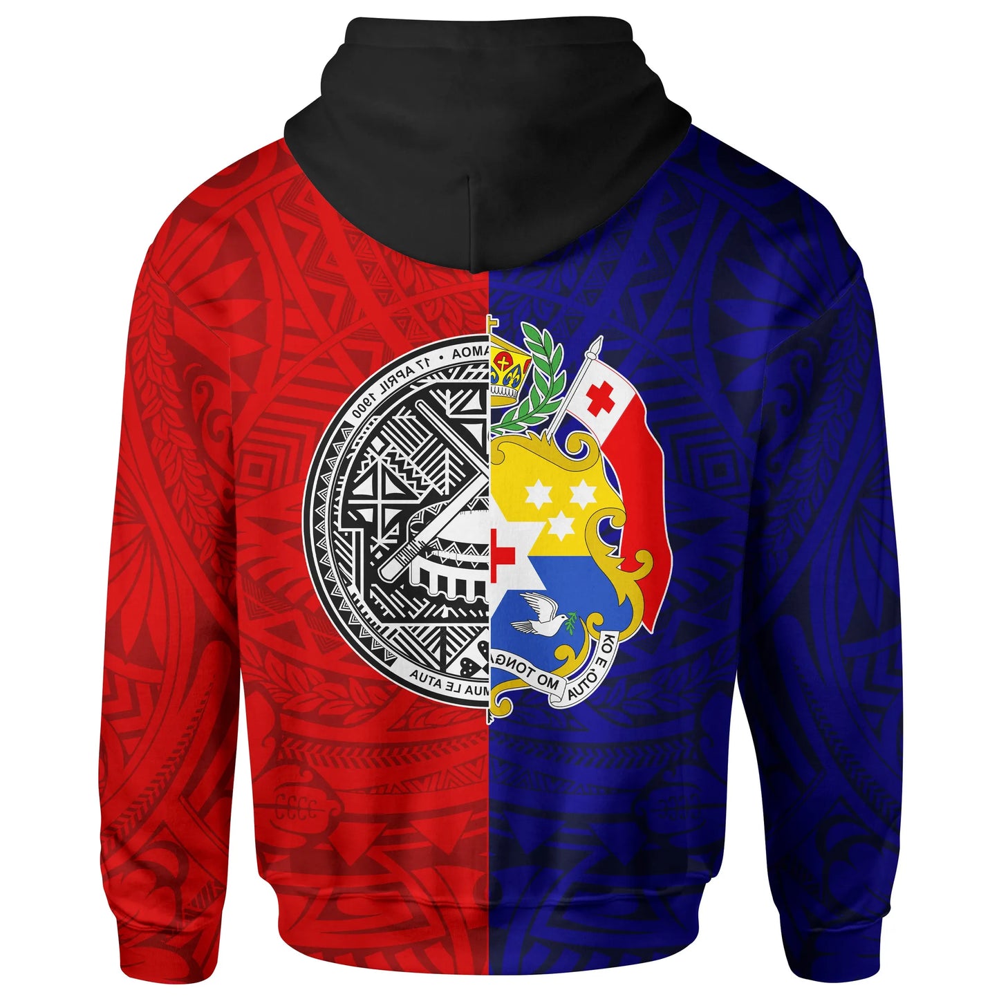 American Samoa nd Tonga Hoodie Polynesian Pattern