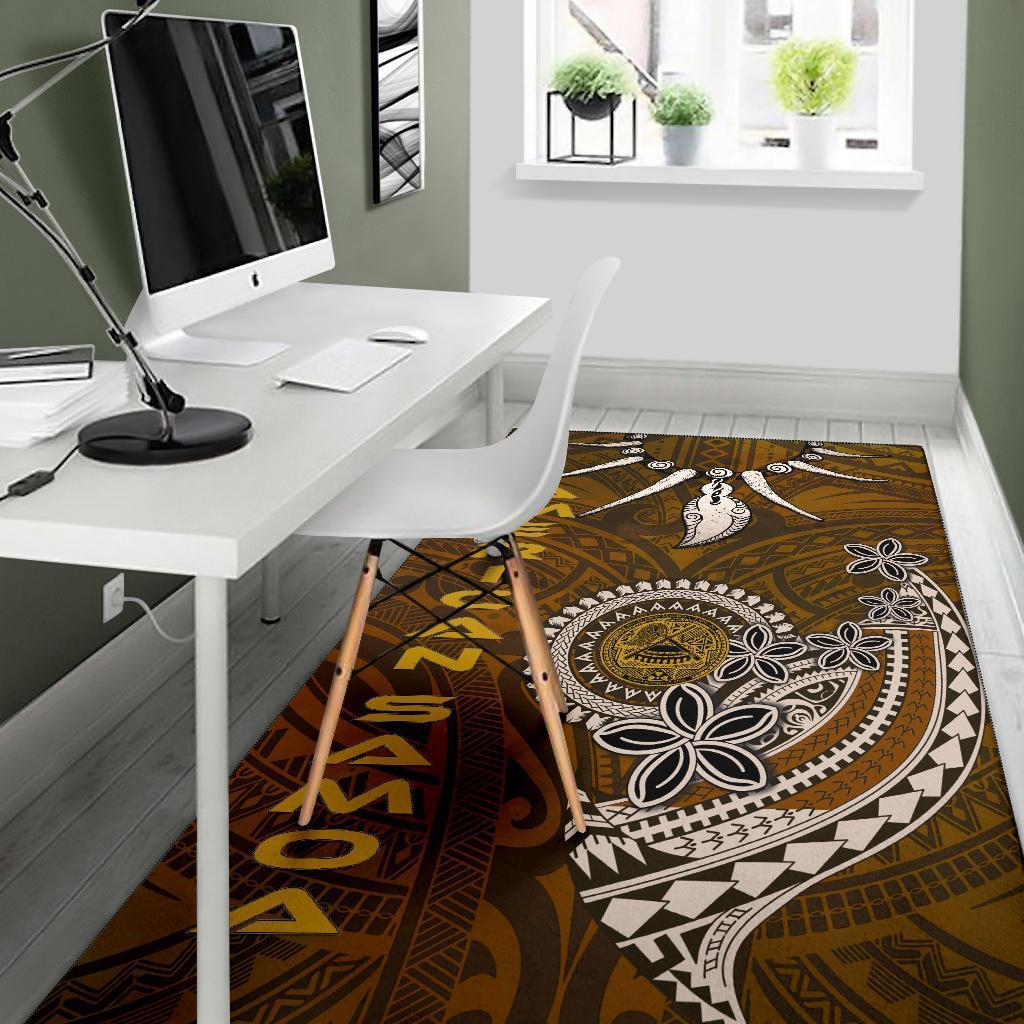 American Samoa Area Rugs - Polynesian Boar Tusk