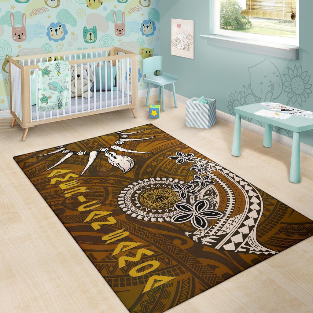 American Samoa Area Rugs - Polynesian Boar Tusk