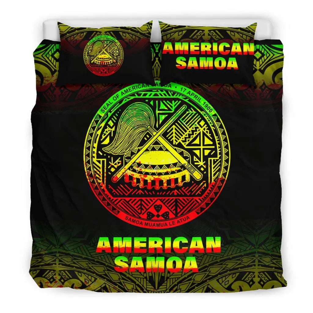 American Samoa Duvet Cover Set - Reggae Fog Style