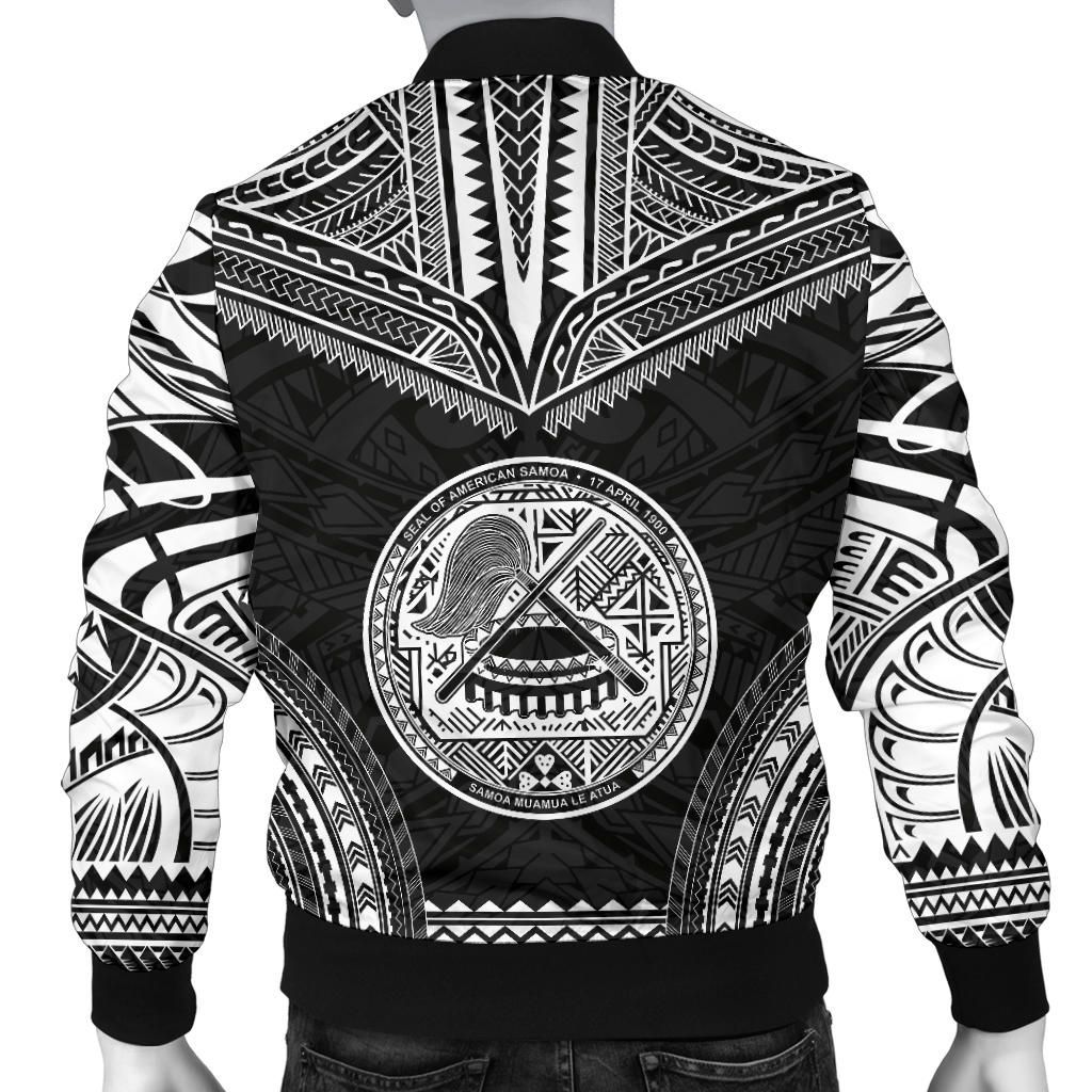 American Samoa Polynesian Chief Bomber Jacket - Black Version