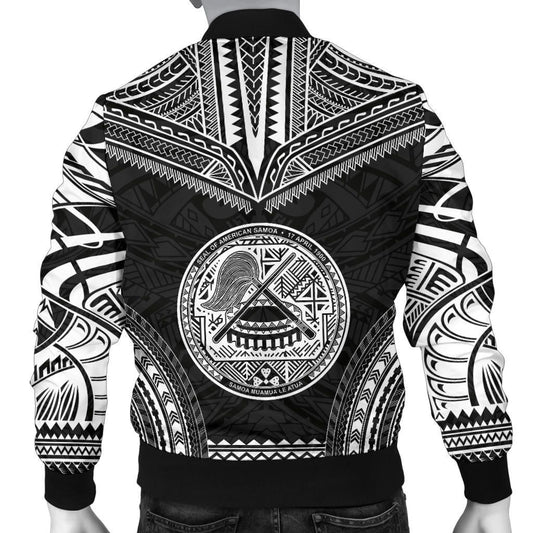 American Samoa Polynesian Chief Bomber Jacket - Black Version