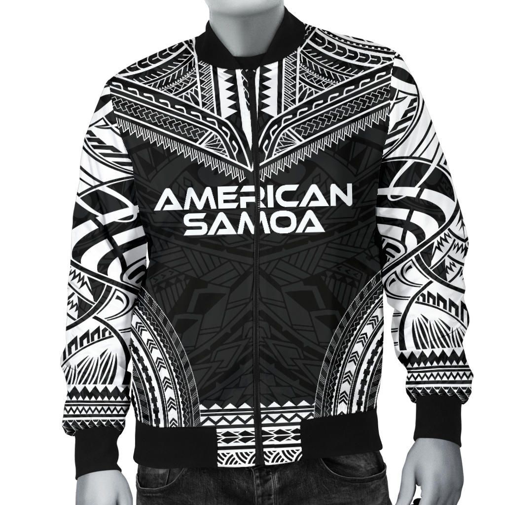 American Samoa Polynesian Chief Bomber Jacket - Black Version