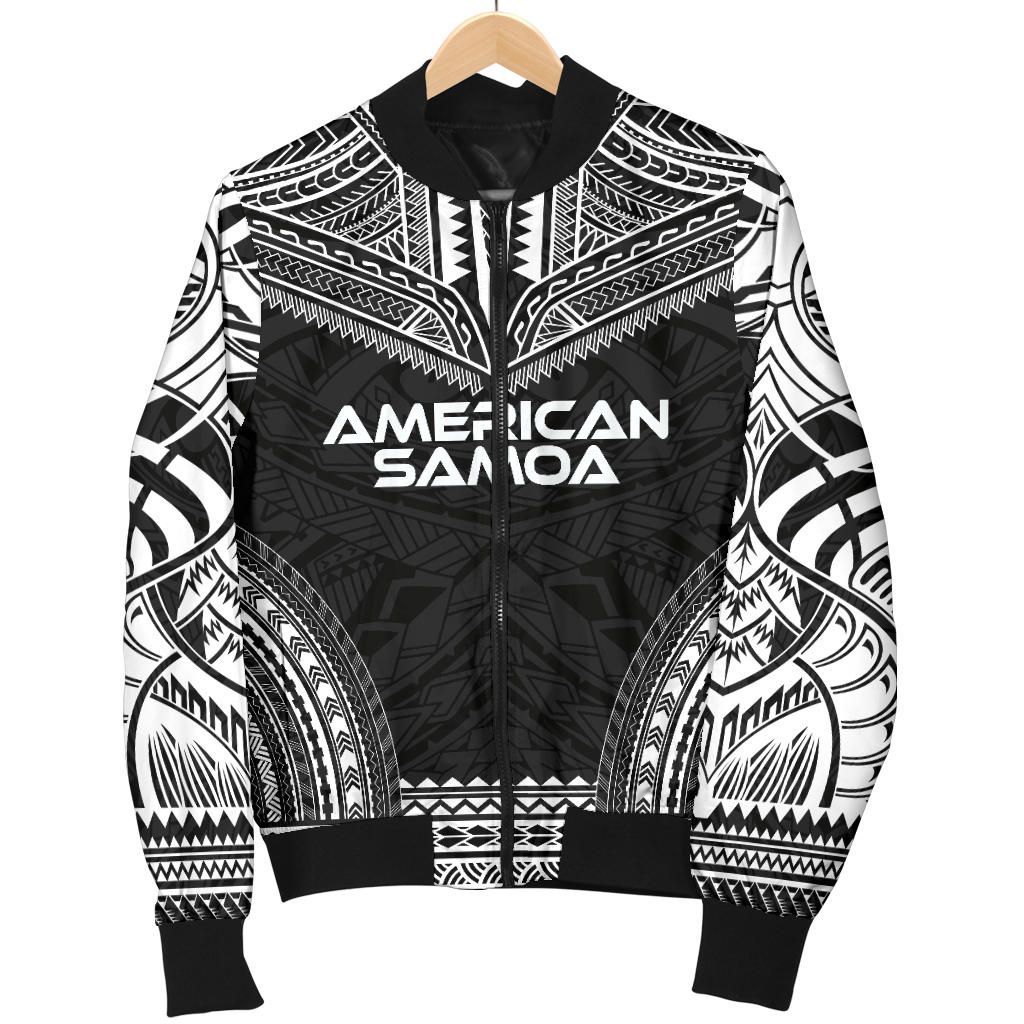 American Samoa Polynesian Chief Bomber Jacket - Black Version
