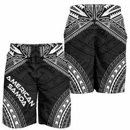 American Samoa Men Shorts - Polynesian Chief Black Version