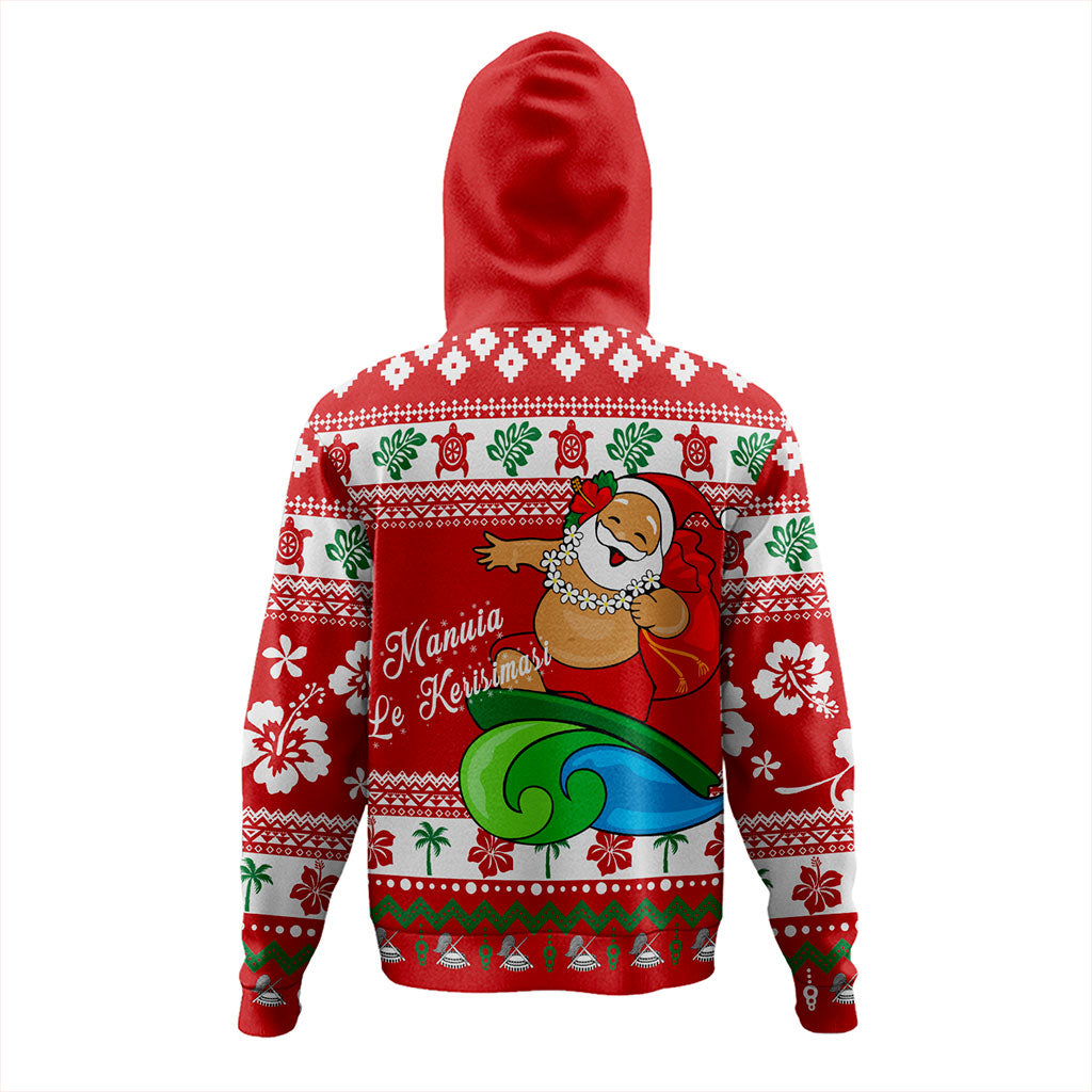 American Samoa Hoodie Santa Claus Ho Ho Ho Christmas
