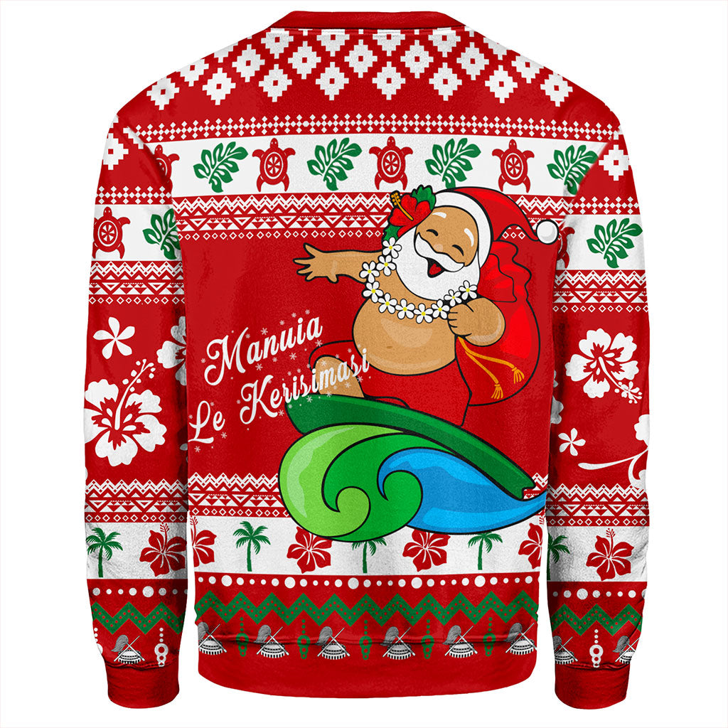 American Samoa Sweatshirt Santa Claus Ho Ho Ho Christmas