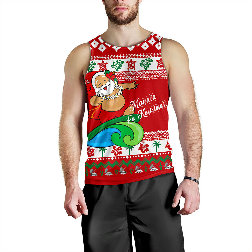American Samoa Tank Top Santa Claus Ho Ho Ho Christmas