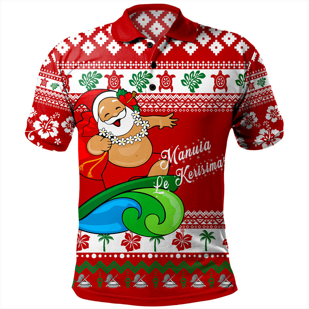 American Samoa Polo Shirt Santa Claus Ho Ho Ho Christmas