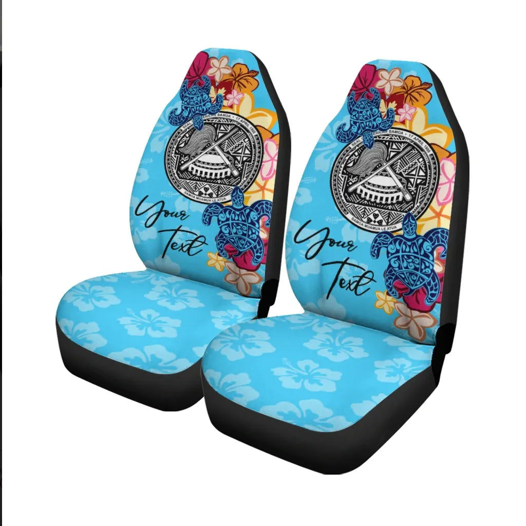 American Samoa Custom Personalised Car Seat Covers - Tropical Style