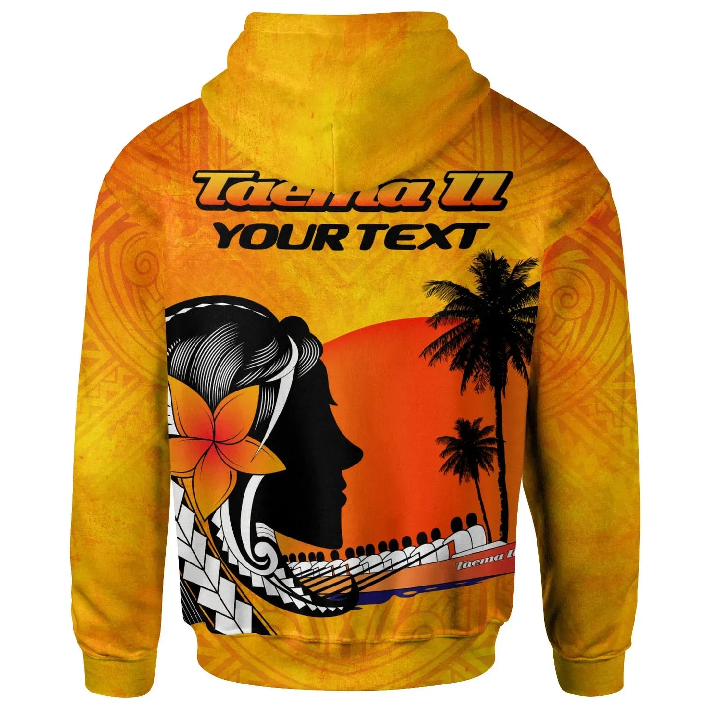 American Samoa Custom Personalised Hoodie - Taema II Leone