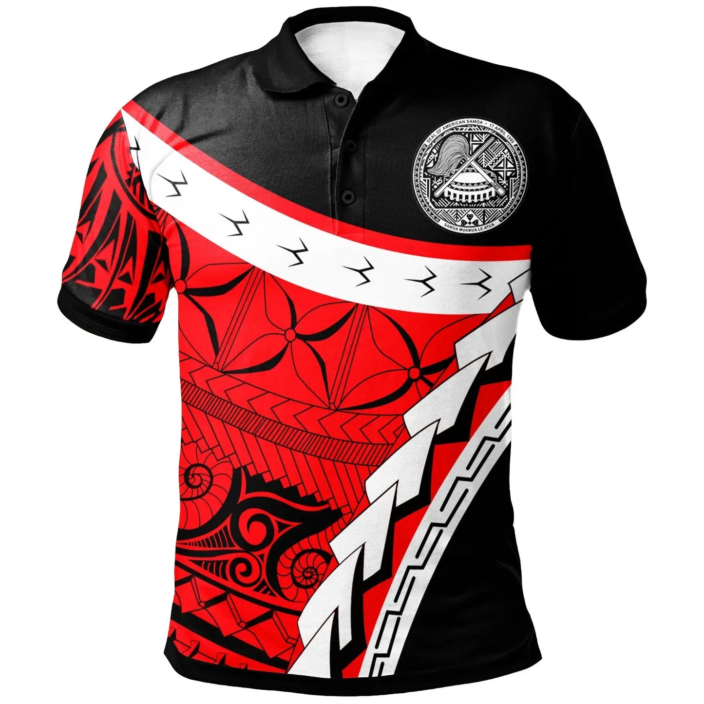 American Samoa Custom Personalised Polo Shirt -  Proud Of American Samoa