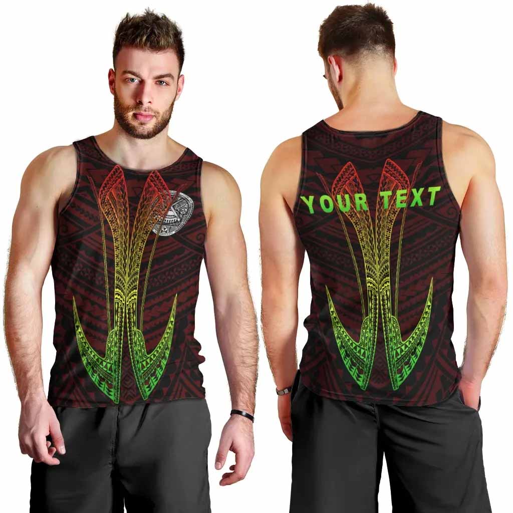 American Samoa Custom Personalised Polynesian Men Tank Top - Fish Hook Ver2