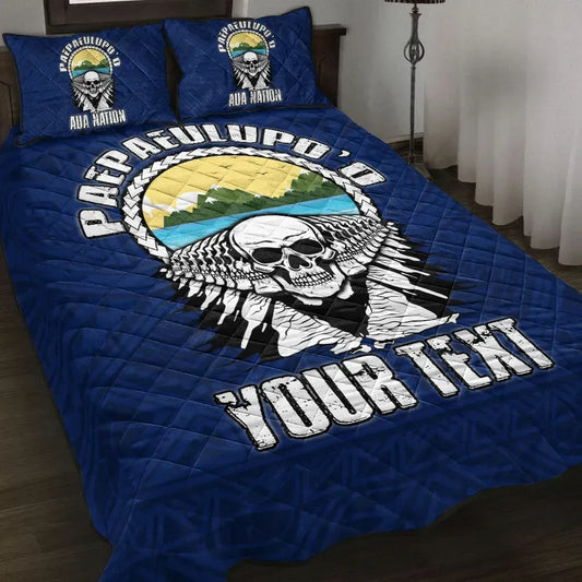 American Samoa Custom Personalised Quilt Bed Set - Paepaeulupo'o Aua (Ver 2)
