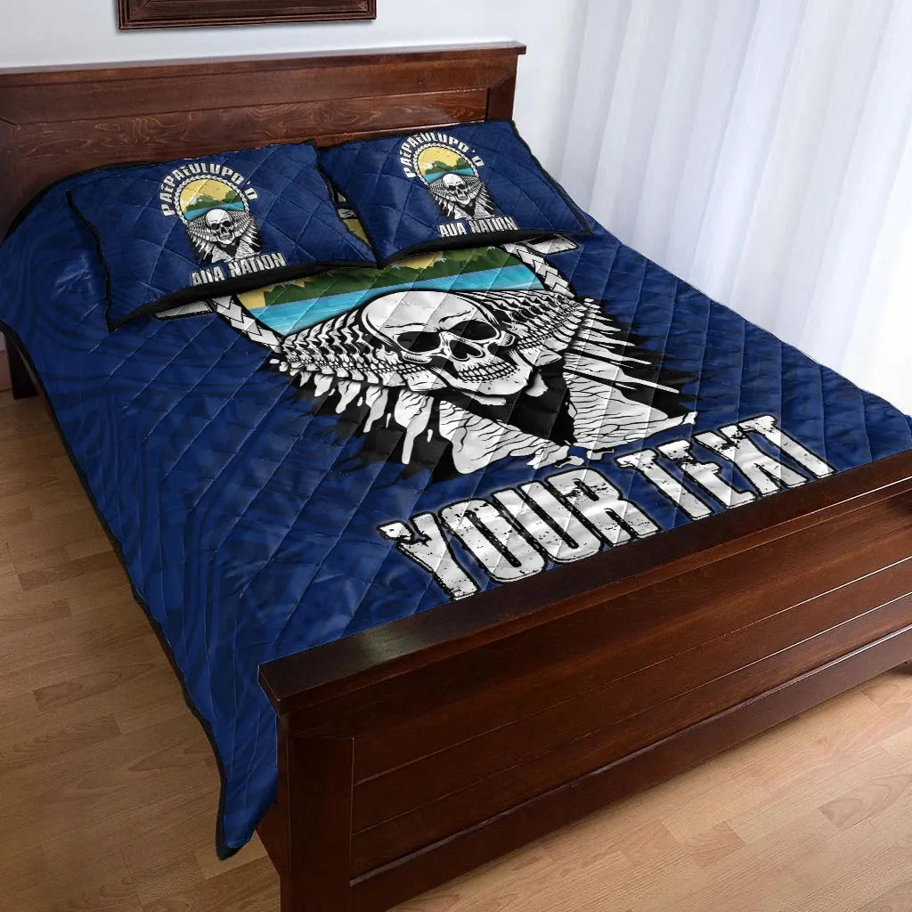 American Samoa Custom Personalised Quilt Bed Set - Paepaeulupo'o Aua (Ver 2)