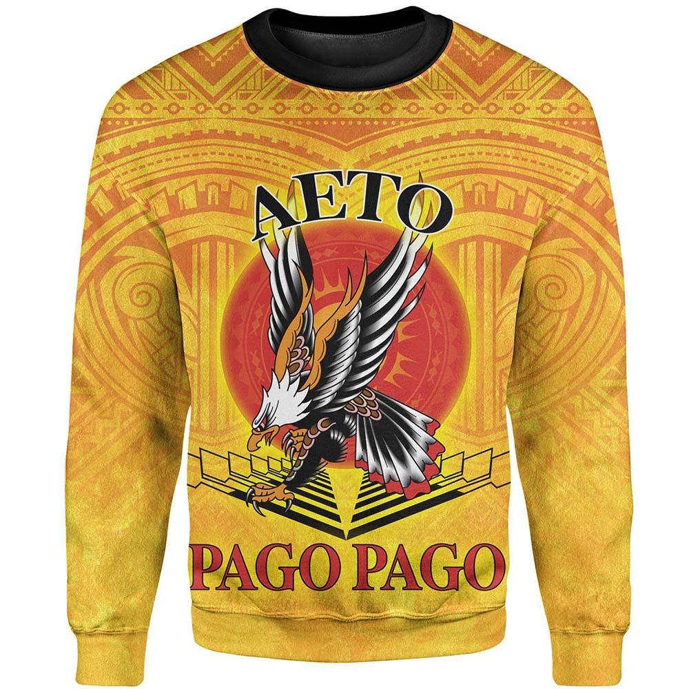 American Samoa Custom Personalised Sweatshirt - Pago Pago Aeto (Ver 2)