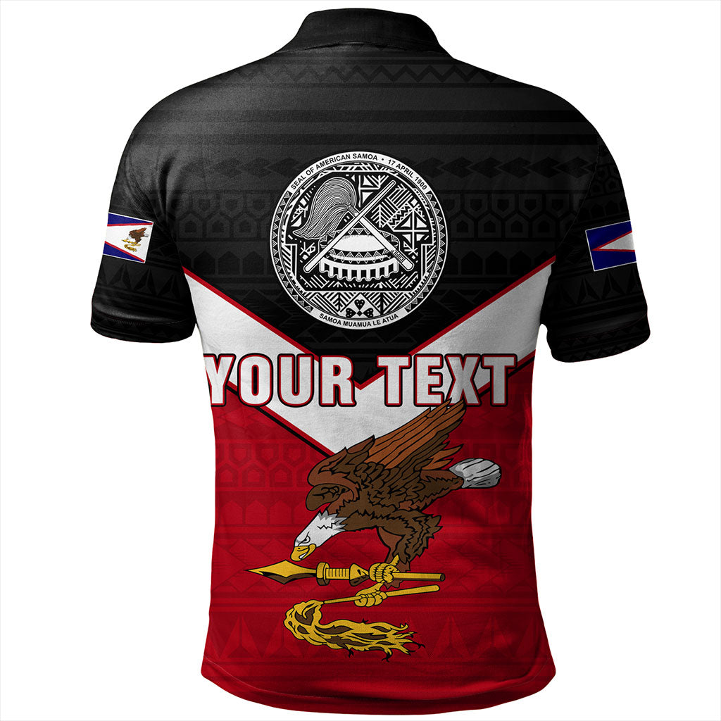 American Samoa Polo Shirt Custom Polynesian Tribal Sport Style