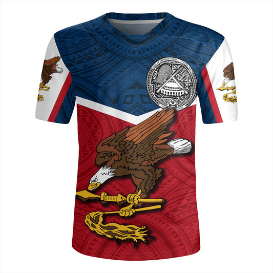 American Samoa Rugby Jersey Samoa Tribal Flag Sport Style