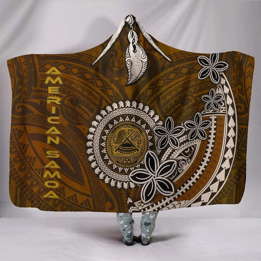 American Samoa Hooded Blanket - Polynesian Boar Tusk