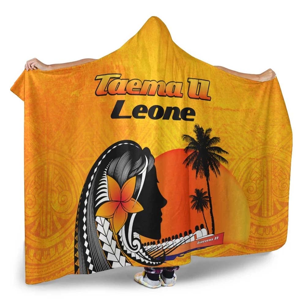 American Samoa Hooded Blankets - Taema II Leone