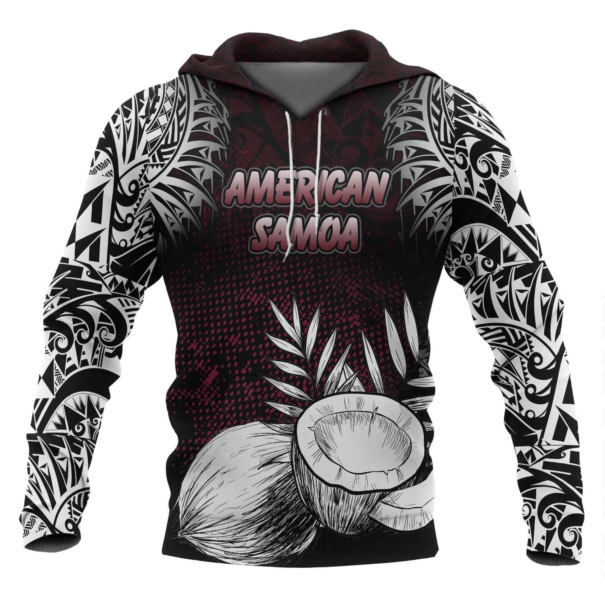 American Samoa Hoodie Coconut