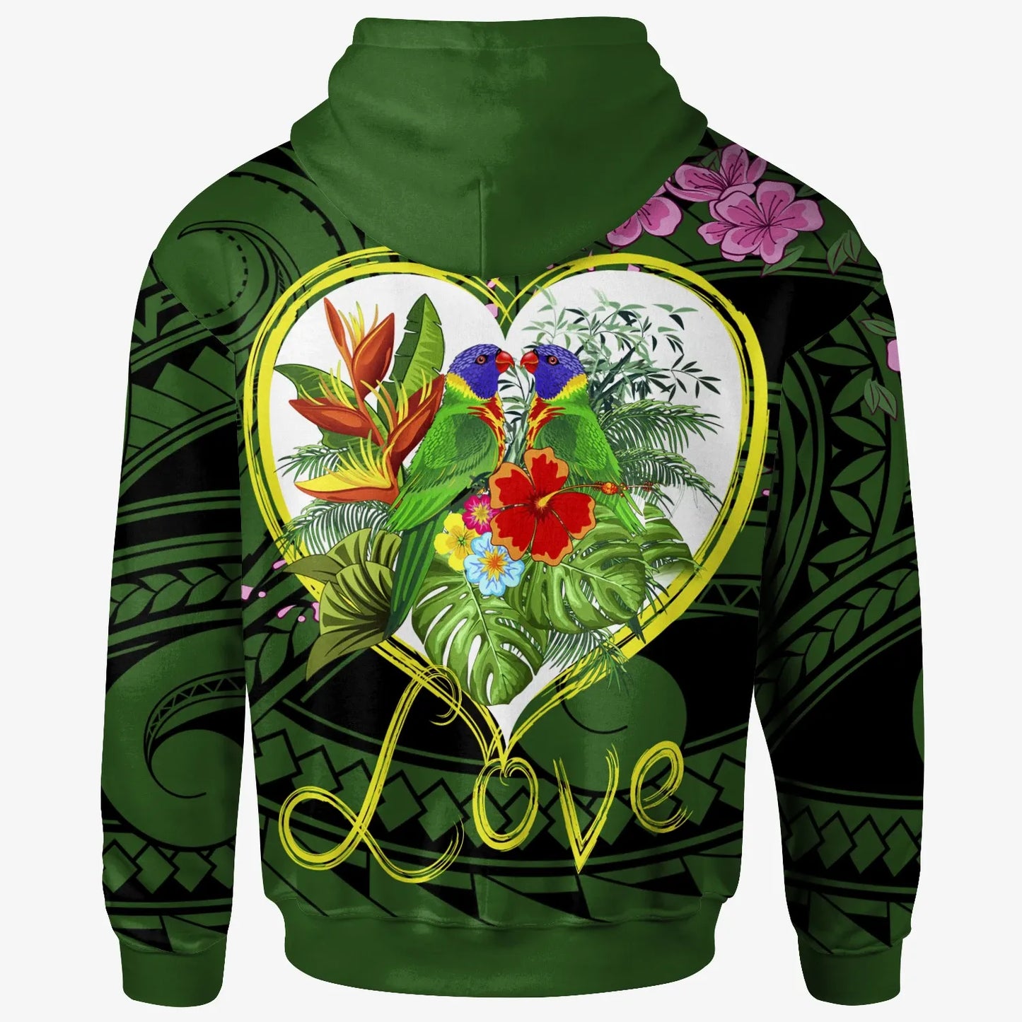 American Samoa Hoodie - The Love Of Blue Crowned Lory