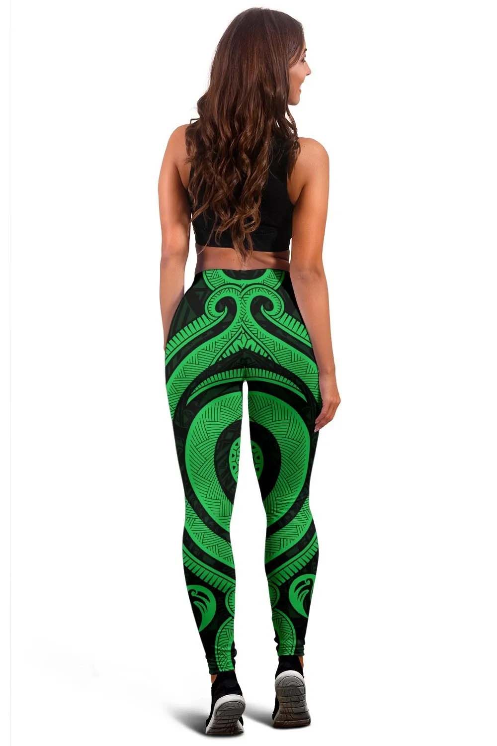 American Samoa Legging - Green Tentacle Turtle