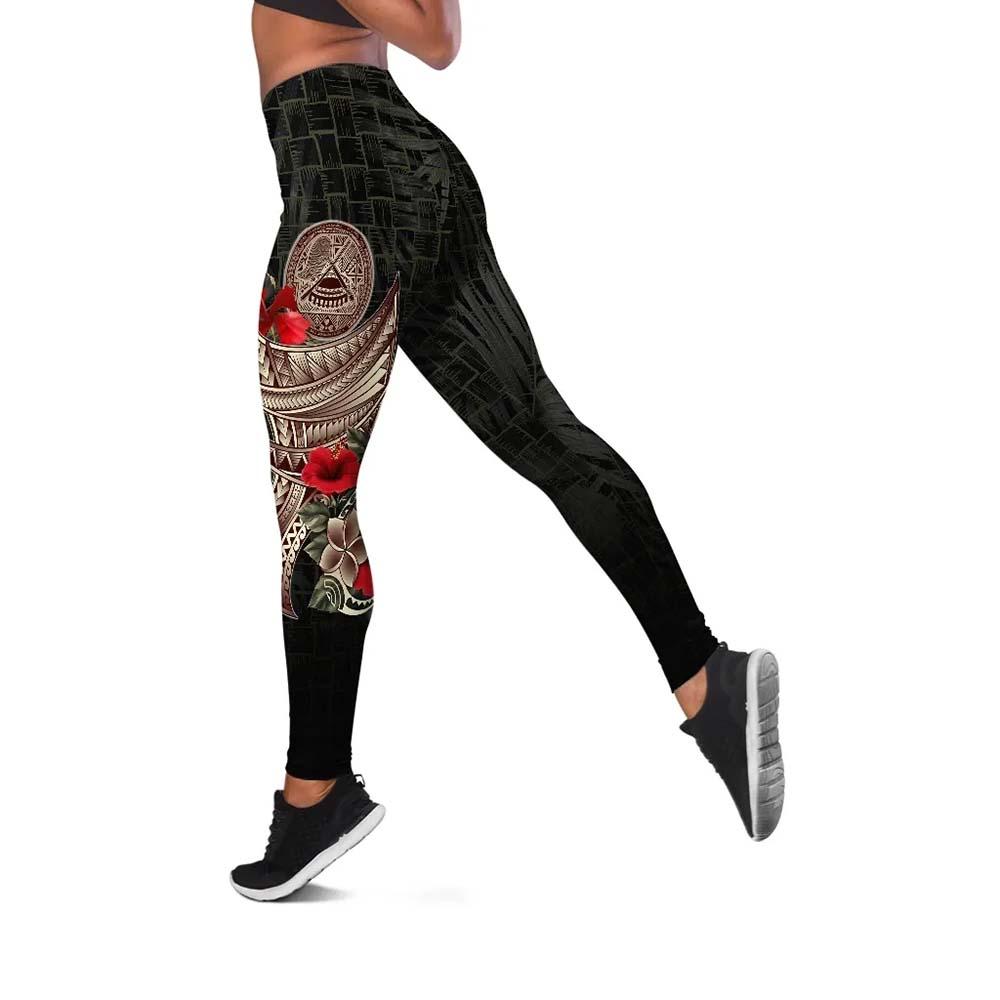 American Samoa Legging - Polynesian Tribal Vintage Style