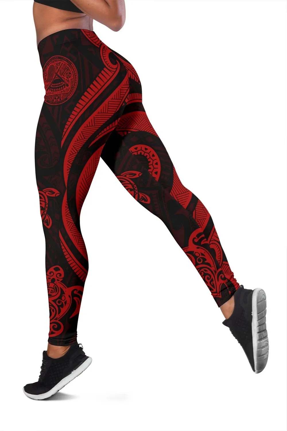 American Samoa Legging - Red Tentacle Turtle