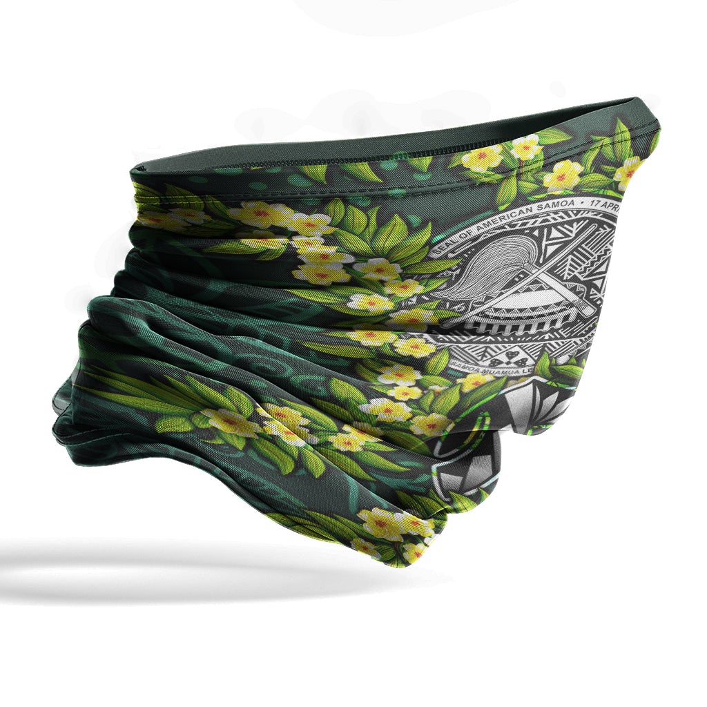 American Samoa Neck Gaiter - Ti Leaf Lei Turtle