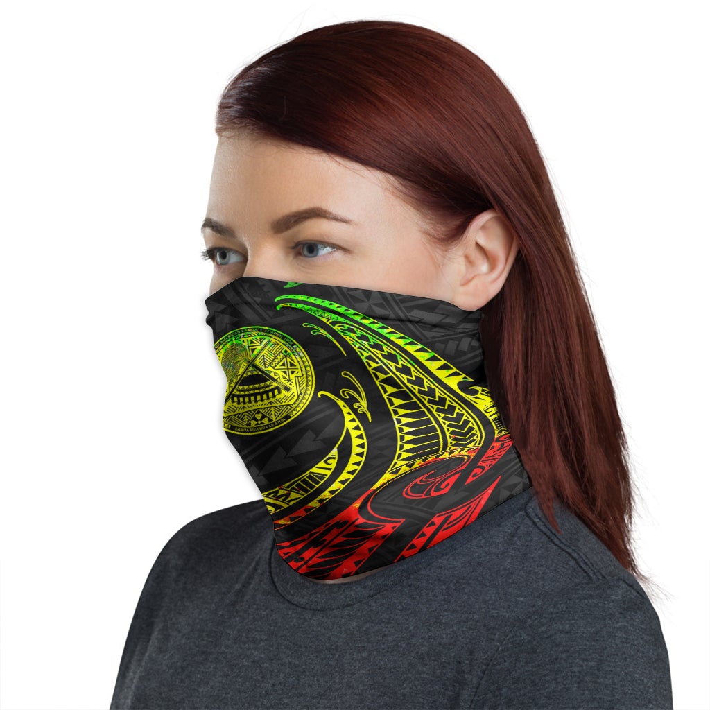 American Samoa Neck Gaiter - Tribal Wave Reggae