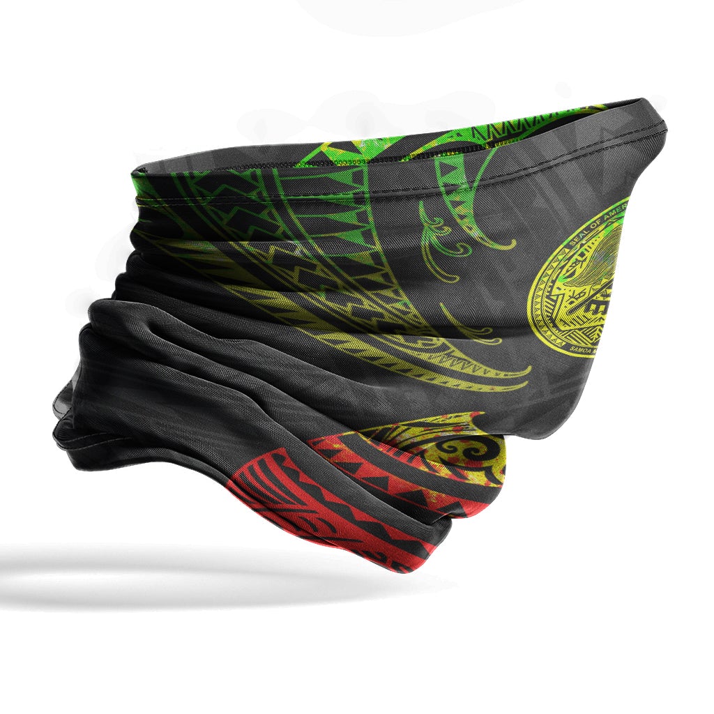 American Samoa Neck Gaiter - Tribal Wave Reggae