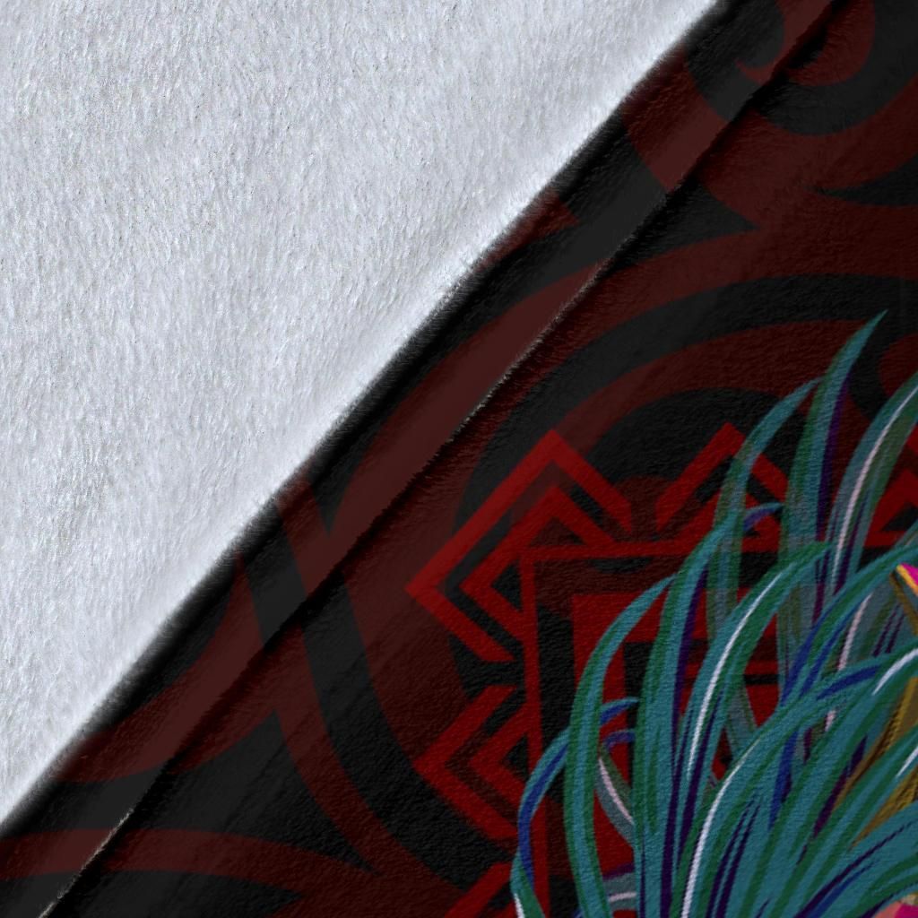 American Samoa Personalised Premium Blanket - Coat Of Arm With Polynesian Patterns