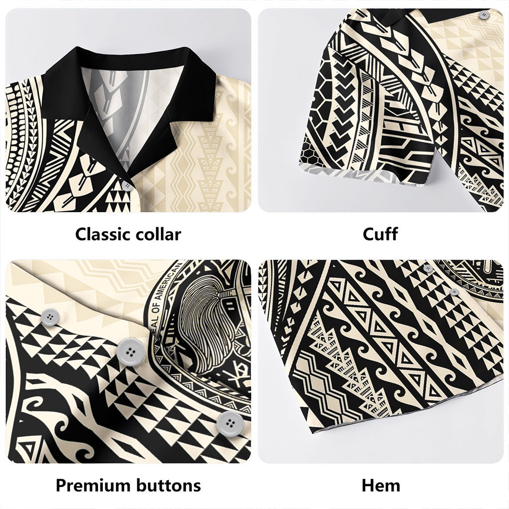 American Samoa Hawaiian Shirt Polynesian Tattoo