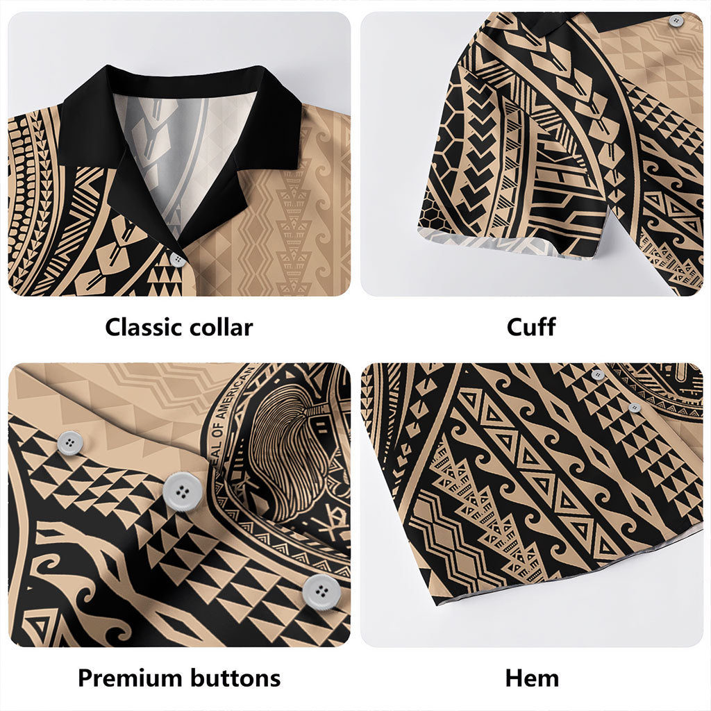 American Samoa Hawaiian Shirt Polynesian Tattoo