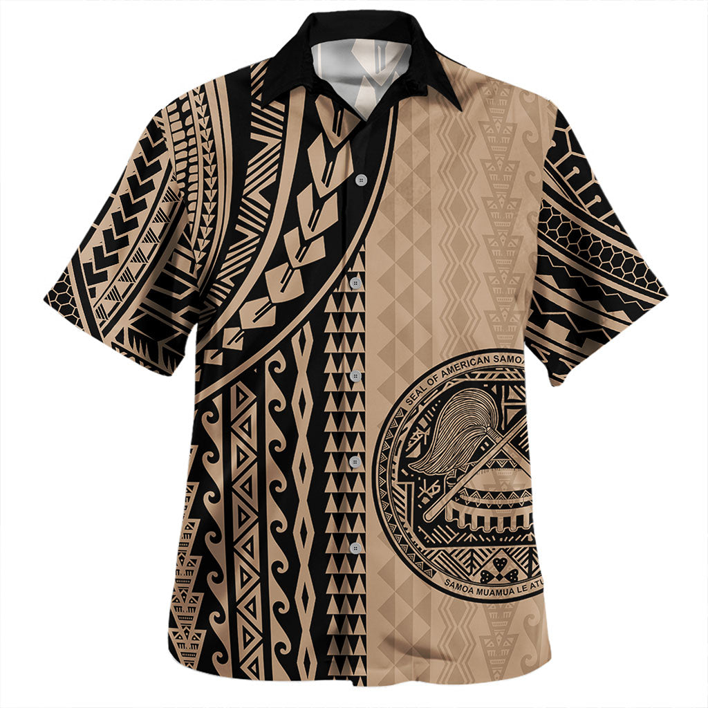 American Samoa Hawaiian Shirt Polynesian Tattoo