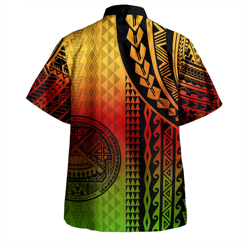 American Samoa Hawaiian Shirt Polynesian Tattoo