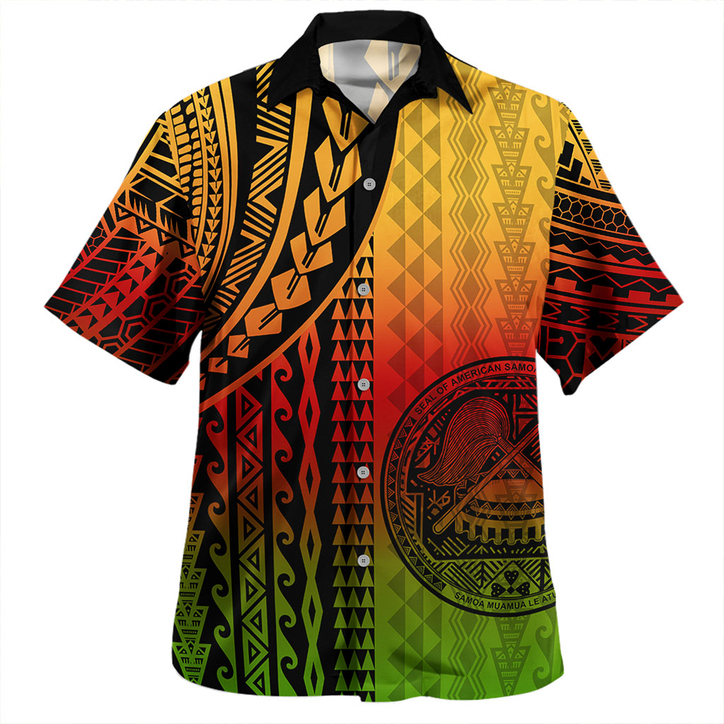 American Samoa Hawaiian Shirt Polynesian Tattoo