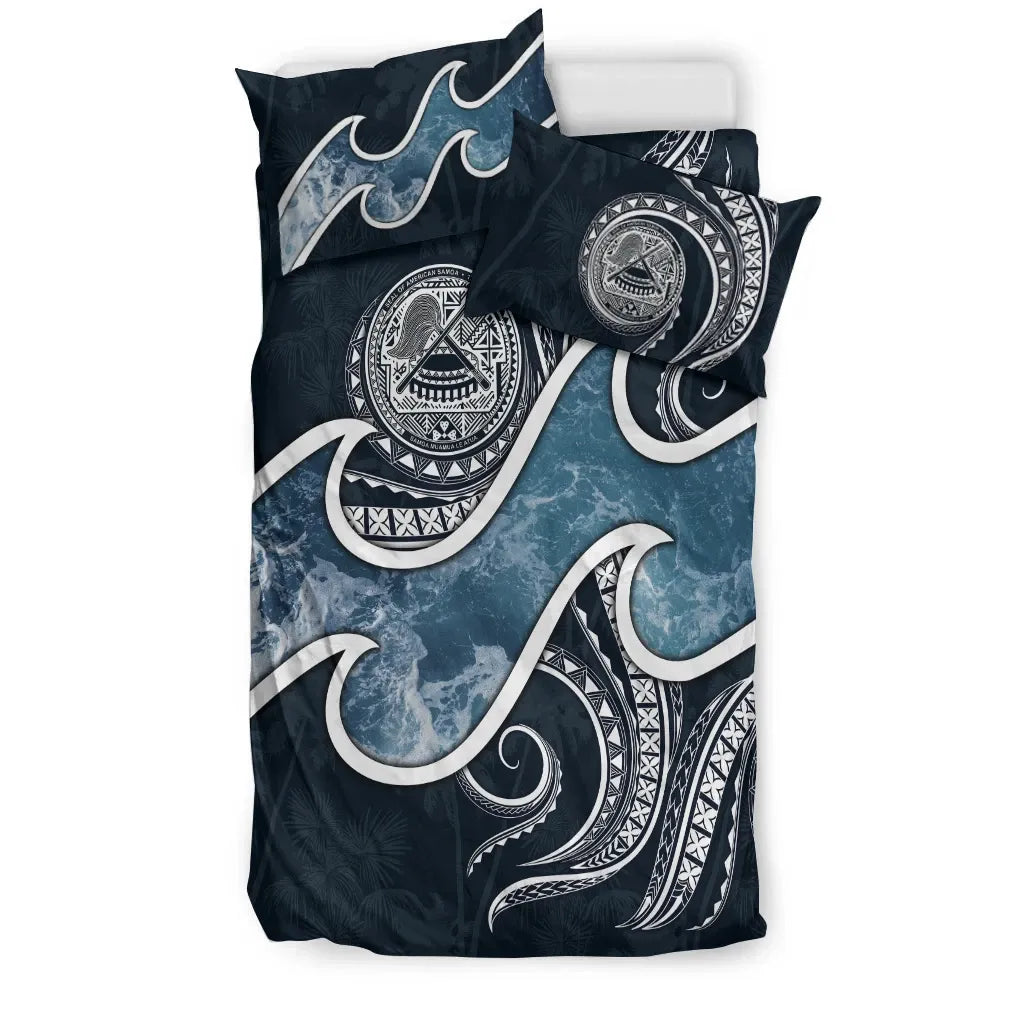 American Samoa Polynesian Bedding Set - Ocean Style