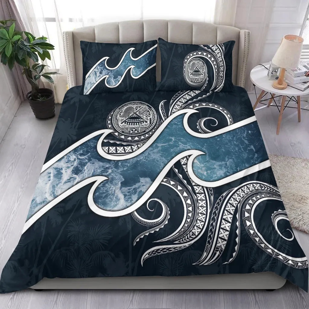 American Samoa Polynesian Bedding Set - Ocean Style