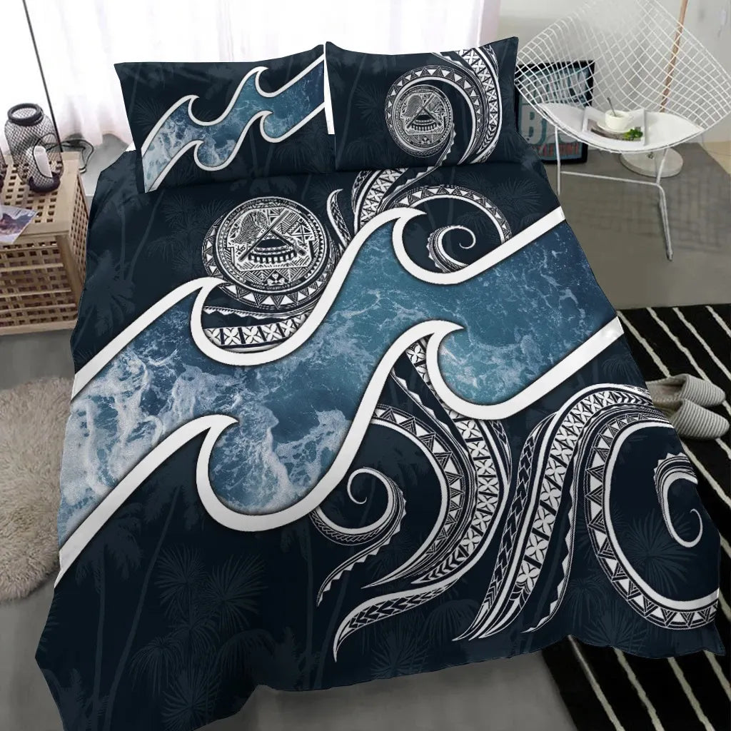 American Samoa Polynesian Bedding Set - Ocean Style