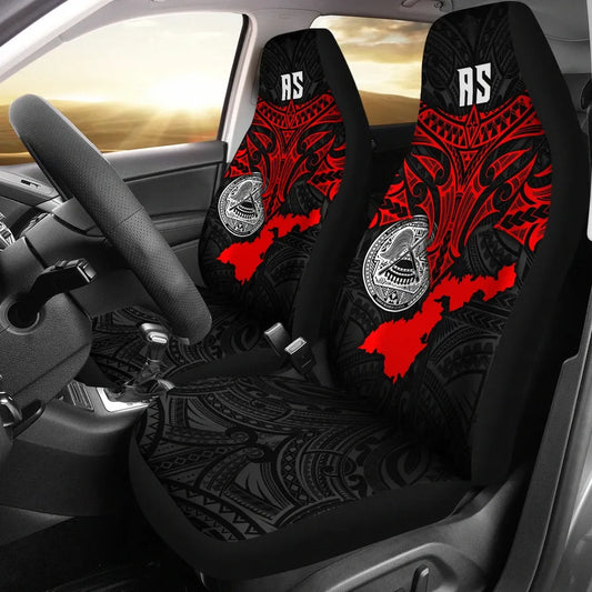 American Samoa Polynesian Car Seat Covers - Whale Tail