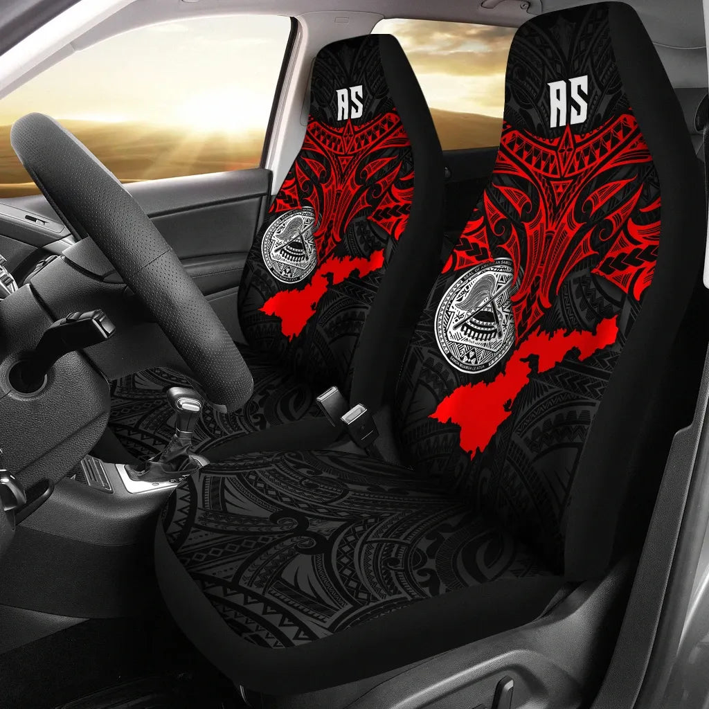 American Samoa Polynesian Car Seat Covers - Whale Tail