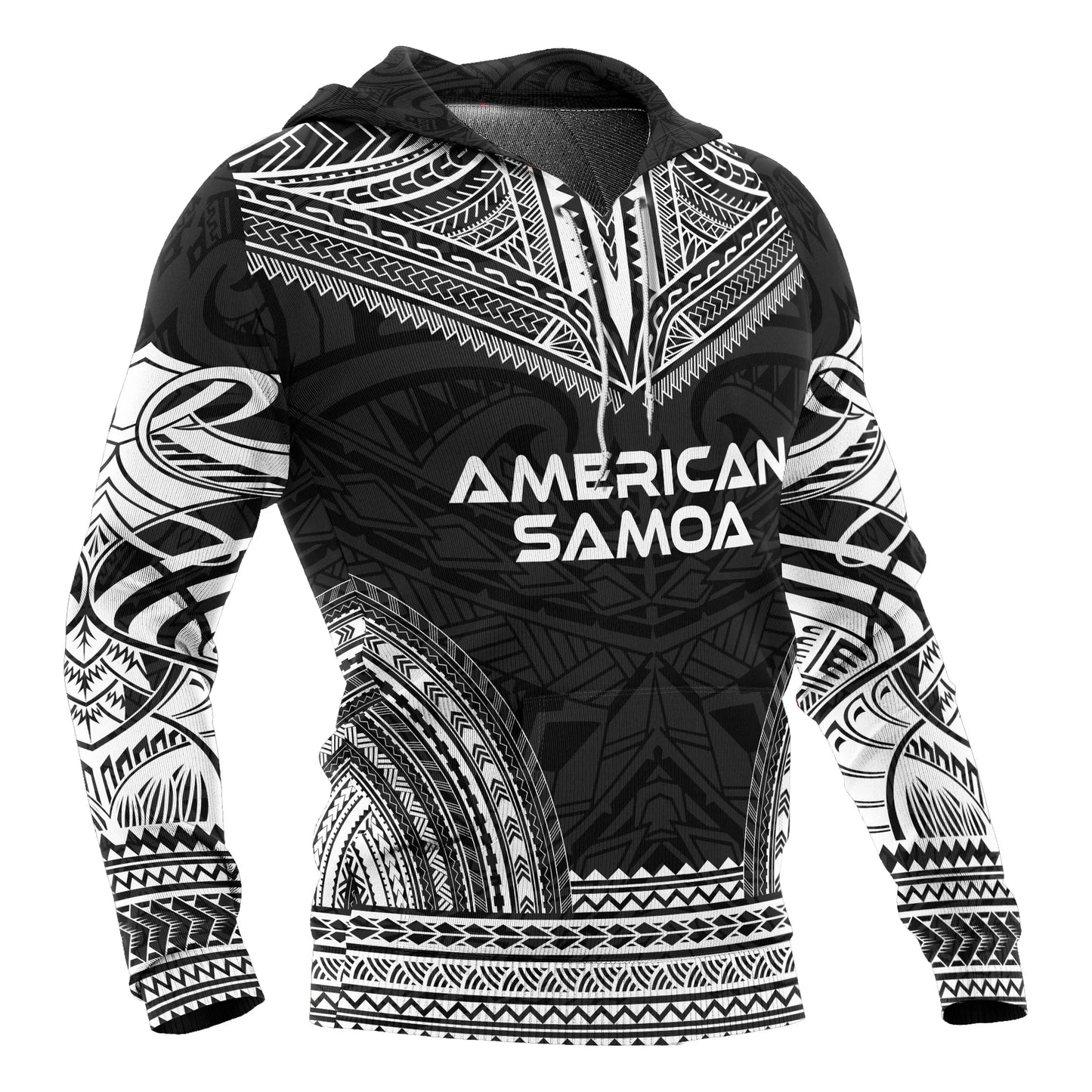 American Samoa Polynesian Chief Hoodie - Black Version