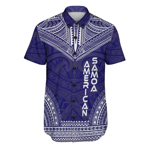 American Samoa Polynesian Chief Short Sleeve Shirt - Flag Version