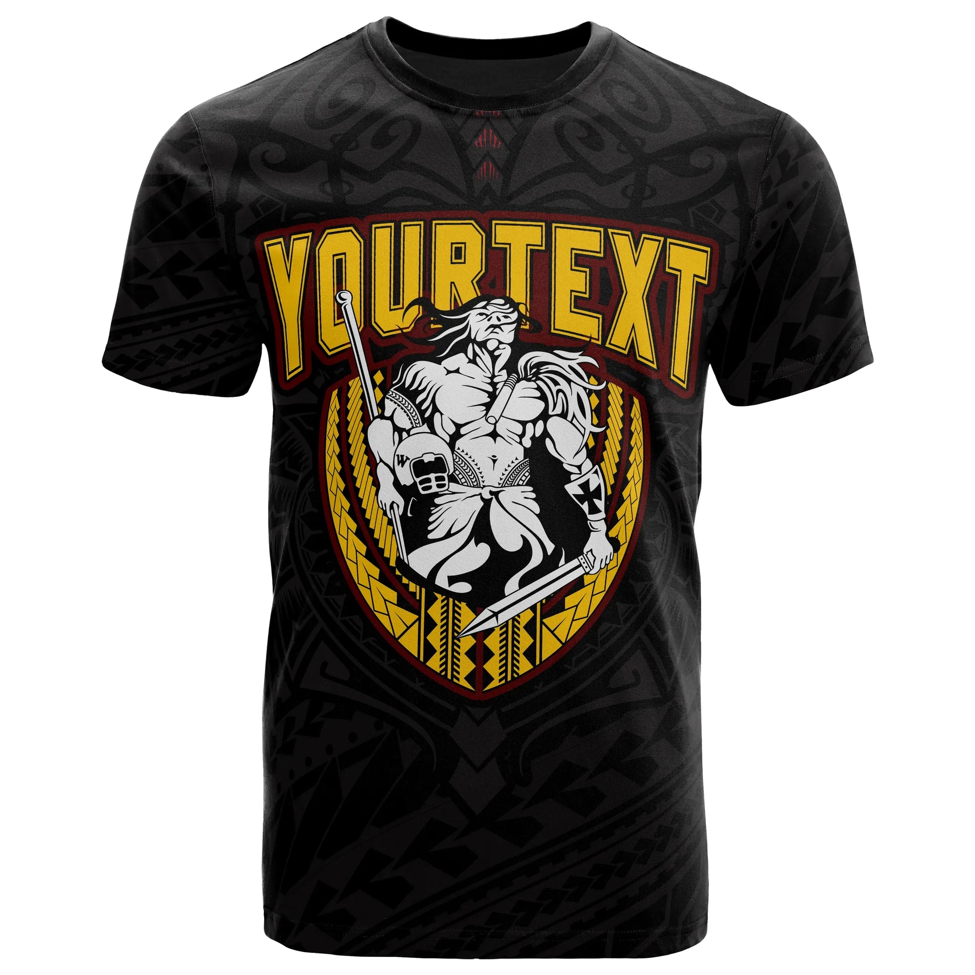 American Samoa Polynesian Custom Personalised T-Shirt - Tafuna Warriors