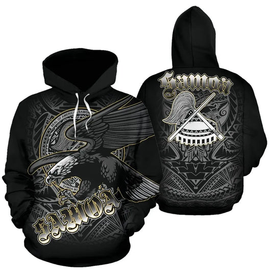 American Samoa Polynesian Eagle All Over Hoodie